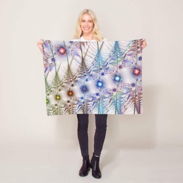 Manta Polar Resumen de las flores de Ferns'N (In situ)