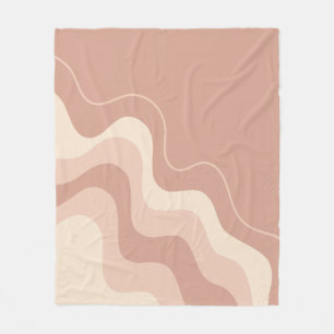 Manta Polar Resumen de líquidos de Mauve y Beige