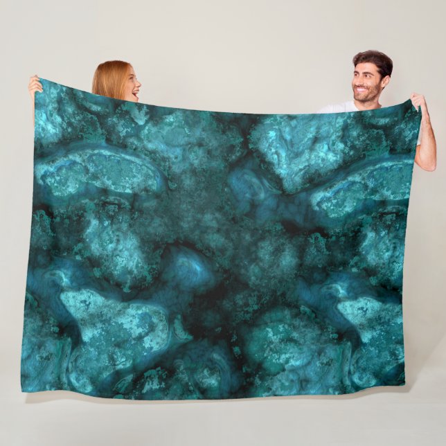 Manta Polar Resumen de piedra verde azulada (In situ)