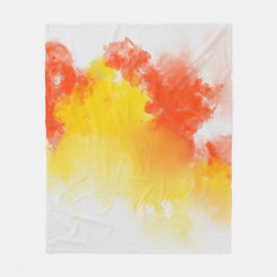 Manta Polar Resumen de pinturas de manchas de color de agua