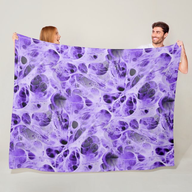 Manta Polar Resumen de Spiderweb Fractal - Patrón sin foco 1 (In situ)