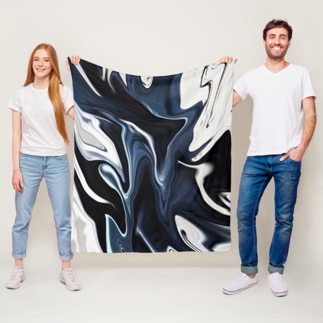 Manta Polar Resumen de textura de flujo de mármol líquido eleg (In situ)