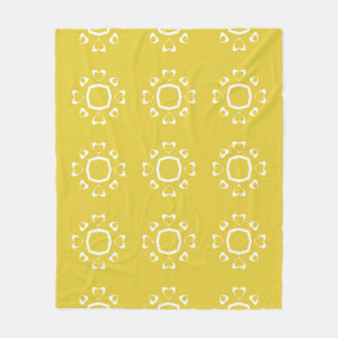 Manta Polar Resumen de un patrón sin fisuras de color amarillo
