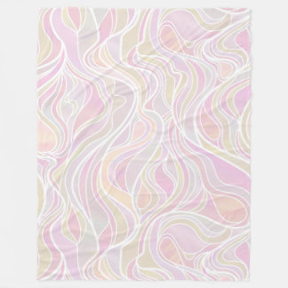 Manta Polar Resumen de Vidrio Manchado Psicodelic Pastel