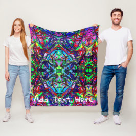 Manta Polar Resumen del arte de la pintura al arcoiris