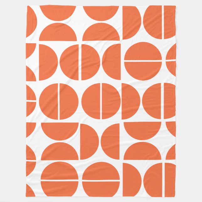 Manta Polar Resumen del círculo Naranja moderno a mediados del (Anverso)