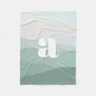 Manta Polar Resumen del paisaje acuático de las montañas verde