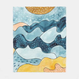Manta Polar Resumen del paisaje minimalista moderno con S dora