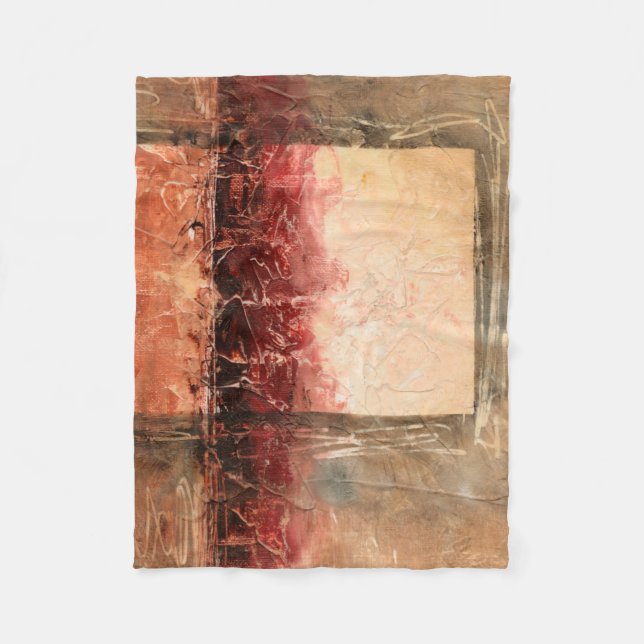 Manta Polar Resumen del paisaje rojo (Anverso)