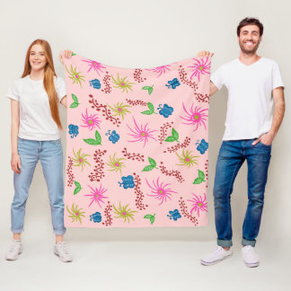 Manta Polar Resumen Diseño del patrón de Mandala floral rojo