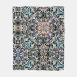 Manta Polar Resumen Dusty Succulum Patrón Rosette de jardín