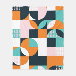 Manta Polar Resumen Geométrico: Efecto 3D colorido.