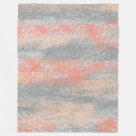 Manta Polar Resumen Gris suave de hues de coral