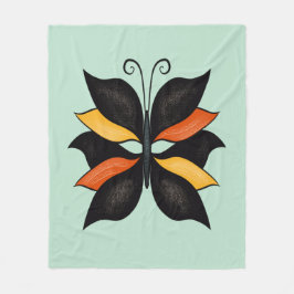 Manta Polar Resumen Mariposa Rara Extraña Hermosa Inscripción