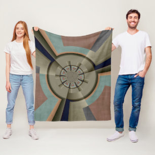 Manta Polar Resumen moderno Armonía de color Fractal Art Gráfi