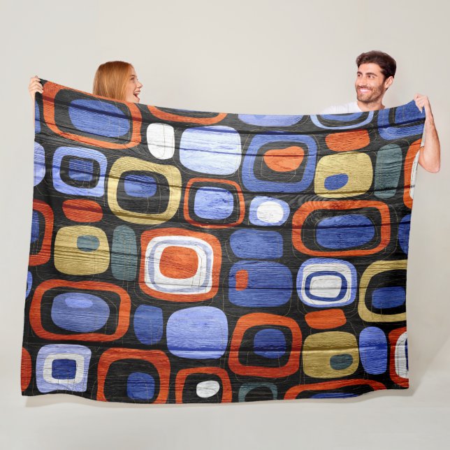 Manta Polar Resumen moderno Aspecto de madera Pastel (In situ)