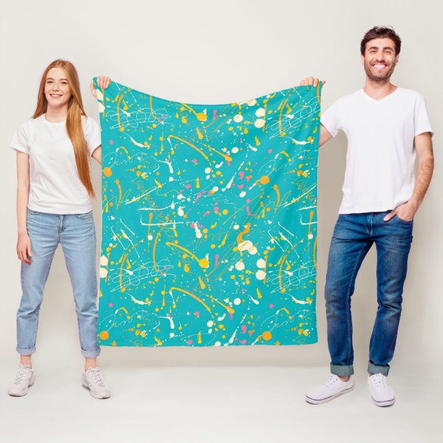 Manta Polar Resumen Paint Splash (In situ)