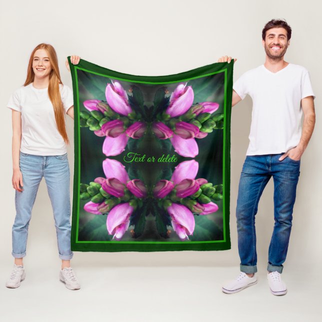 Manta Polar Resumen personalizado de la flor de la cabeza de t (In situ)