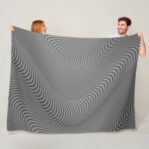 Manta Polar Resumen Tiras onduladas Tiras Fleece Blanket