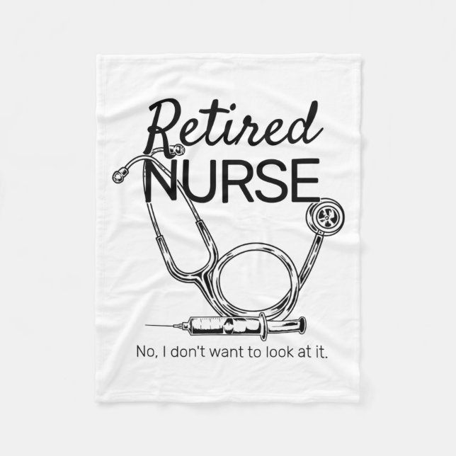 Manta Polar Retired Nurse Funny Nursing Retirement  (Anverso)