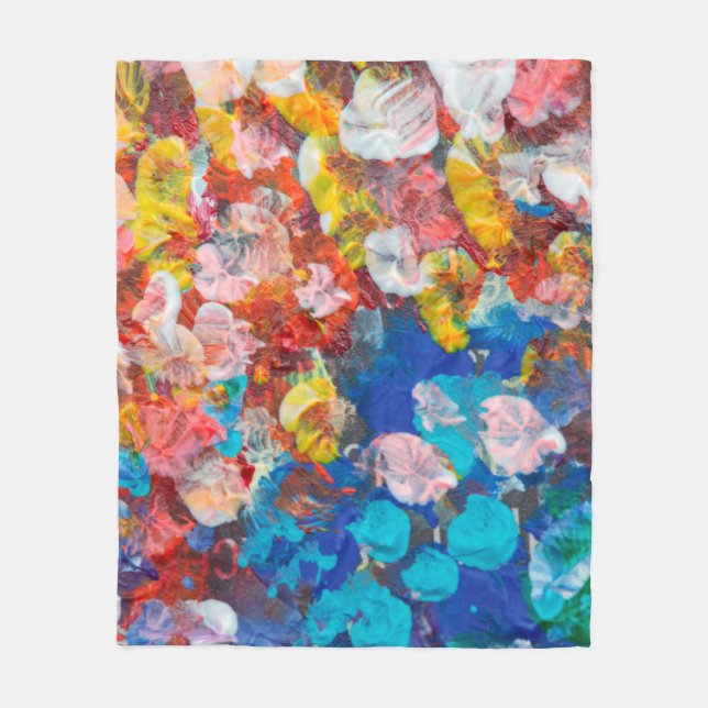 Manta Polar retrato de bulldog inglés artífice intelectual, gr (Anverso)