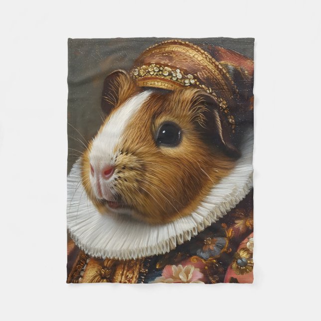 Manta Polar Retrato de cerdo de Guinea del Renacimiento Region (Anverso)