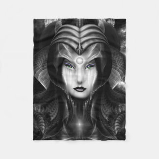 Manta Polar Retrato De Cyria Midnight Fleece Blanket
