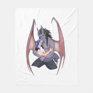 Manta Polar Retrato de enrollamiento de tas y Juniper