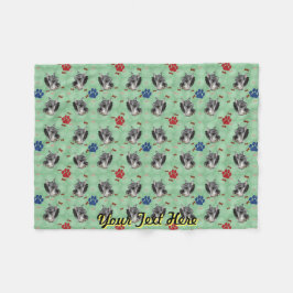 Manta Polar Retrato de Schnauzer