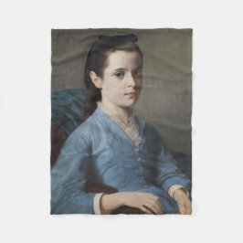 Manta Polar Retrato de un Chica elegante (por Leloir)