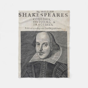 Manta Polar Retrato de William Shakespeare