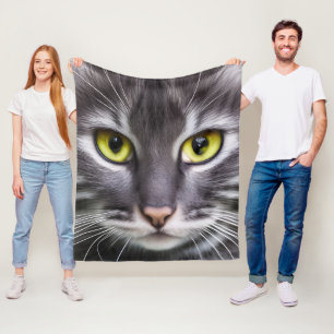 Manta Polar Retrato maravilloso de gatos