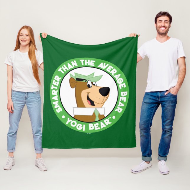 Manta Polar Retrato sonriente del oso de Yogi (In situ)