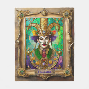 Manta Polar Retratos reales del Mardi Gras - El artista Dalí