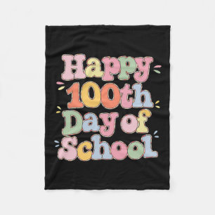 Manta Polar Retro 100° Día De Maestros Niños Felices