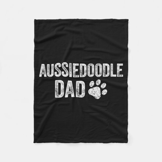 Manta Polar Retro Aussiedoodle Dad Papa Father's Day Aussie Do (Anverso)