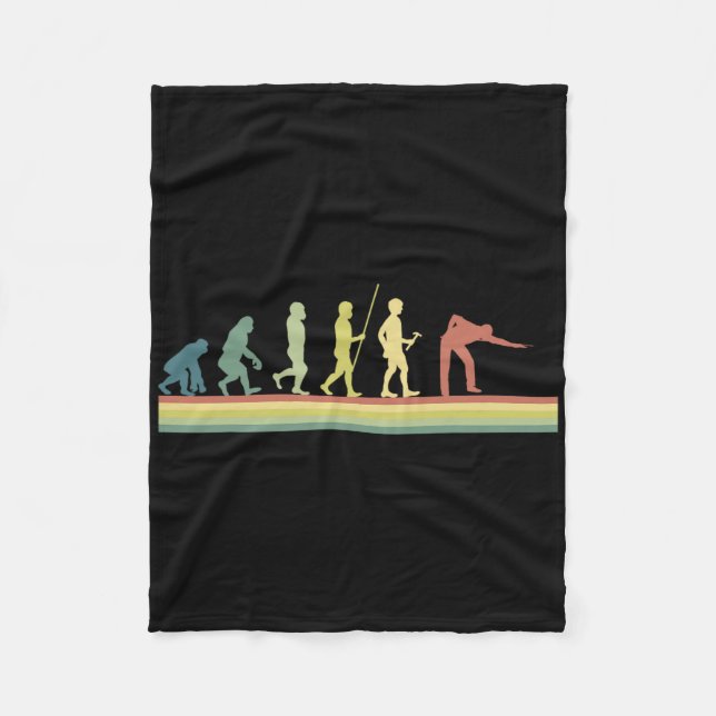 Manta Polar Retro Billiards Human Evolution Lover Gift Pool Sn (Anverso)