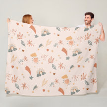 Retro Boho acuarela Arcoiris Neutral