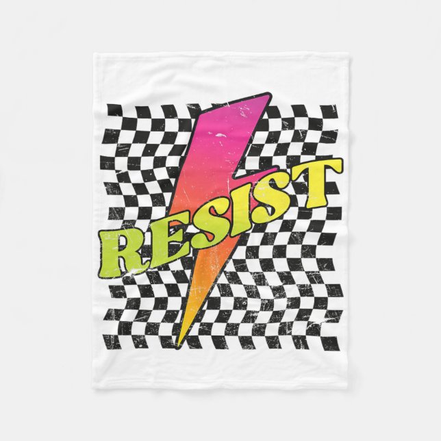 Manta Polar Retro Bold Resistir  (Anverso)