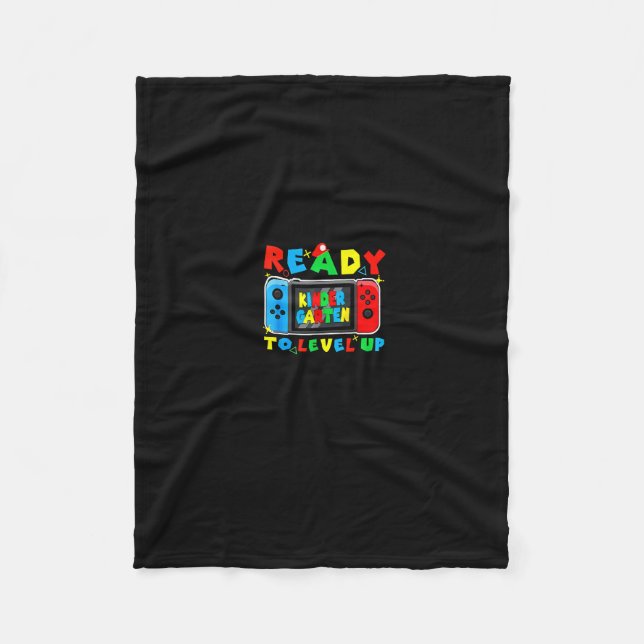Manta Polar Retro Ck To School Kindergarten Ready To Level Up  (Anverso)