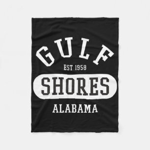 Manta Polar Retro College Style Gulf Shores Al femenino Hombre