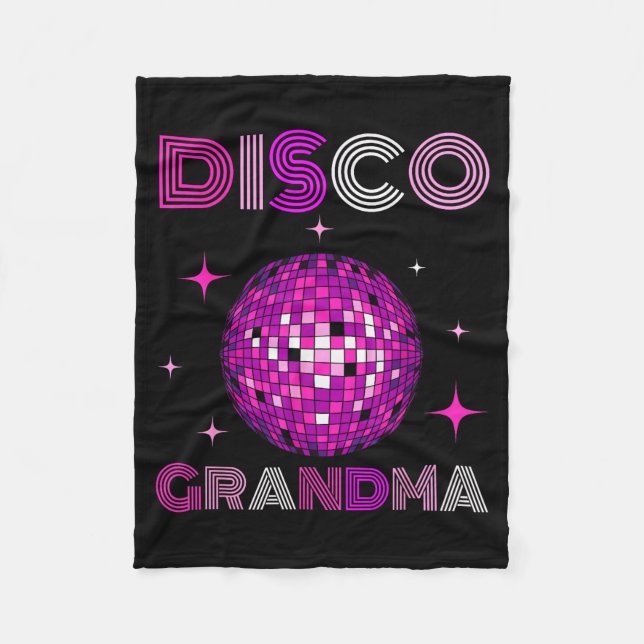 Manta Polar Retro Disco Grandma 70s 80s Dance Party Mirror Bal (Anverso)
