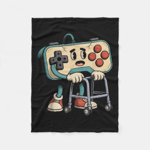 Manta Polar Retro Divertido Viejo Jugador 80s 90s Clic Video J