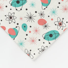 Manta Polar Retro Estallido de Estrellas Atómicas y Átomos en 