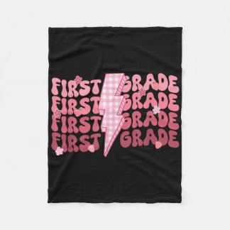 Manta Polar Retro First Grade Teacher Lightning Bolt First Day