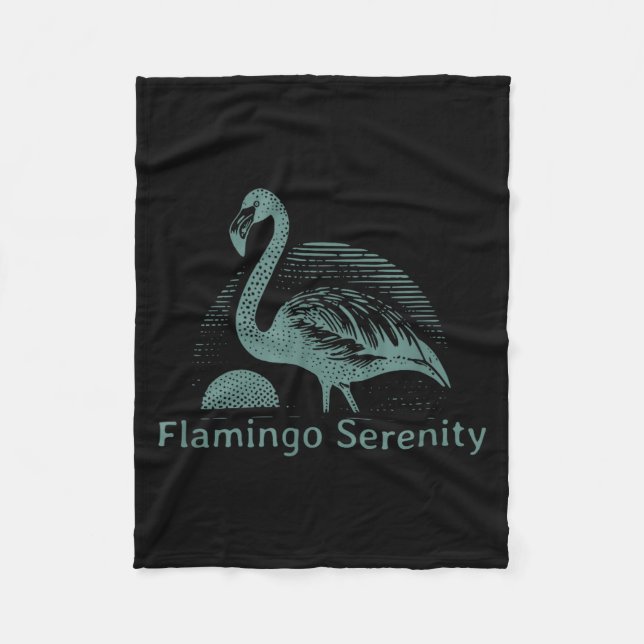 Manta Polar Retro Flamingo Sunset Funny 70s 80s 90s Men Women  (Anverso)
