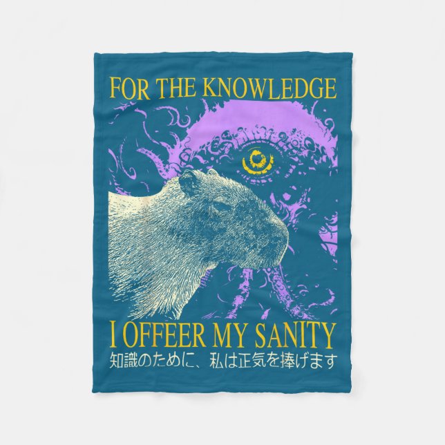 Manta Polar Retro For The Knowledge I Offer My Sanity Japanese (Anverso)