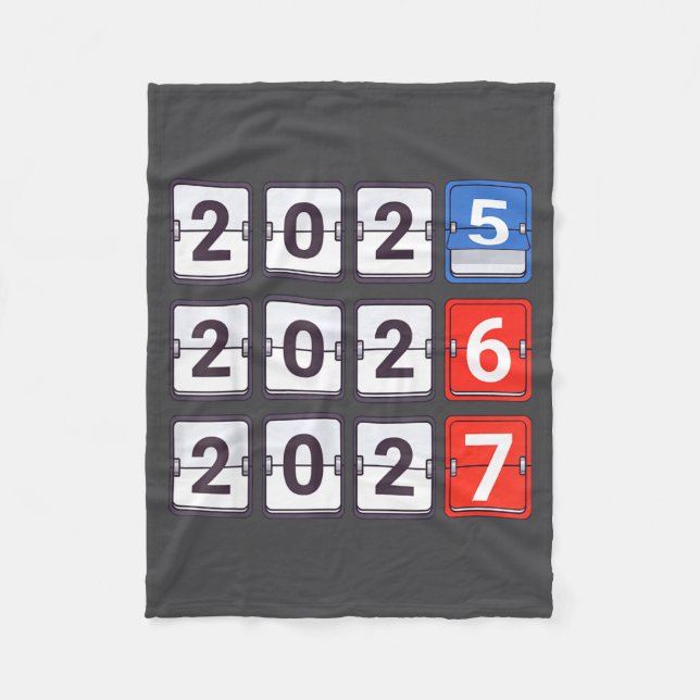 Manta Polar Retro Funny Happy New Year 2026 2027 67 Meme Six S (Anverso)