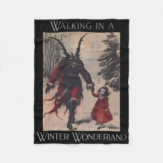 Manta Polar Retro Funny Walking In A Winter Wonderland Merry C