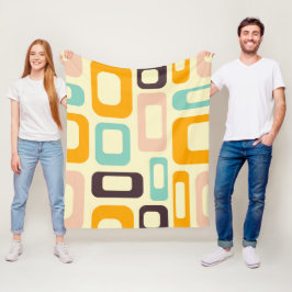 Manta Polar Retro geometric pattern in light beige background